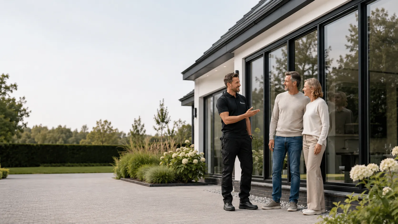Nieuwe kozijnen geïnstalleerd in een Nederlandse woning